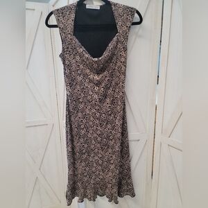 Vintage Tan And Black Jonathan Martin Dress